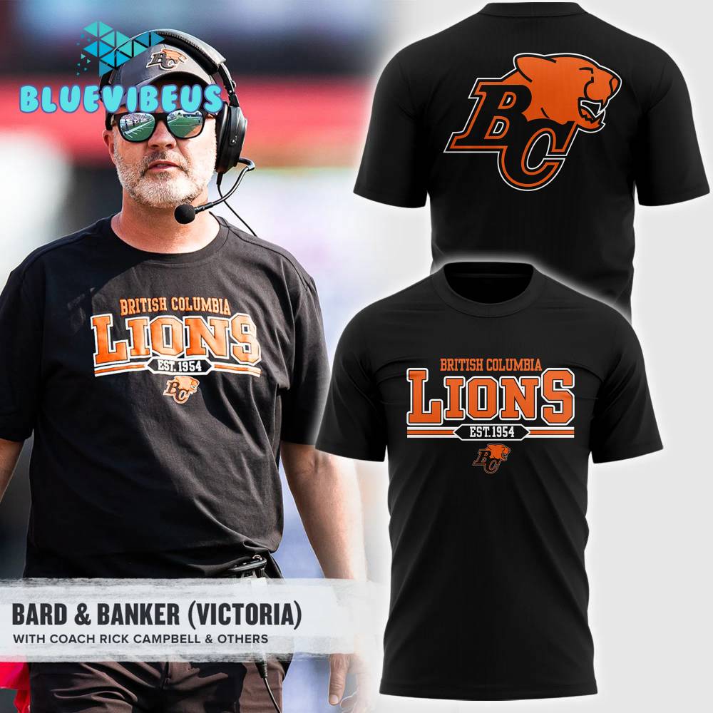 BC Lions CFL 2024 Limited Edition Black Shirt