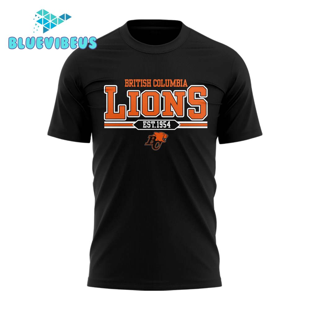 BC Lions CFL 2024 Limited Edition Black Shirt