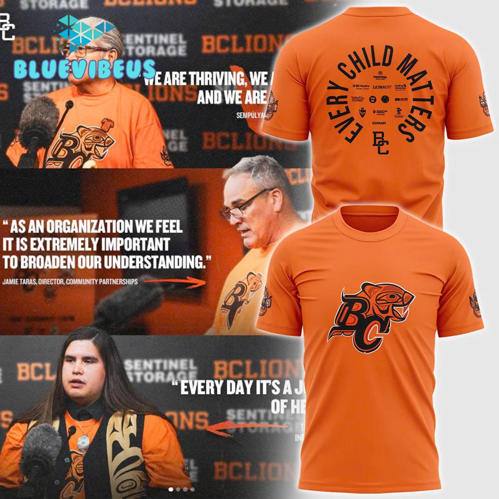 BC Lions Orange 2024 Every Child Matters Shirt