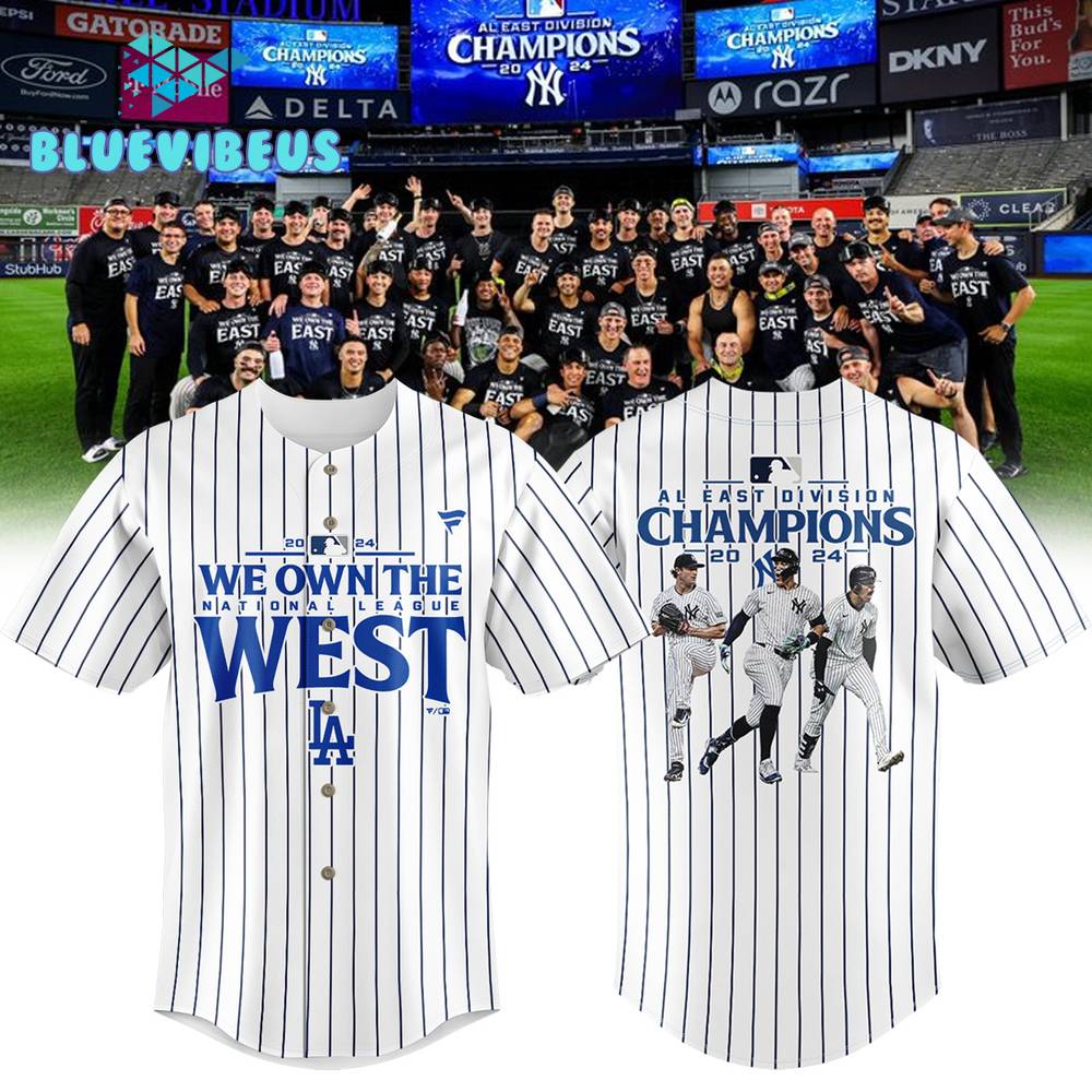 New York Yankees AL East Vision Champions 2024 Baseball Jersey