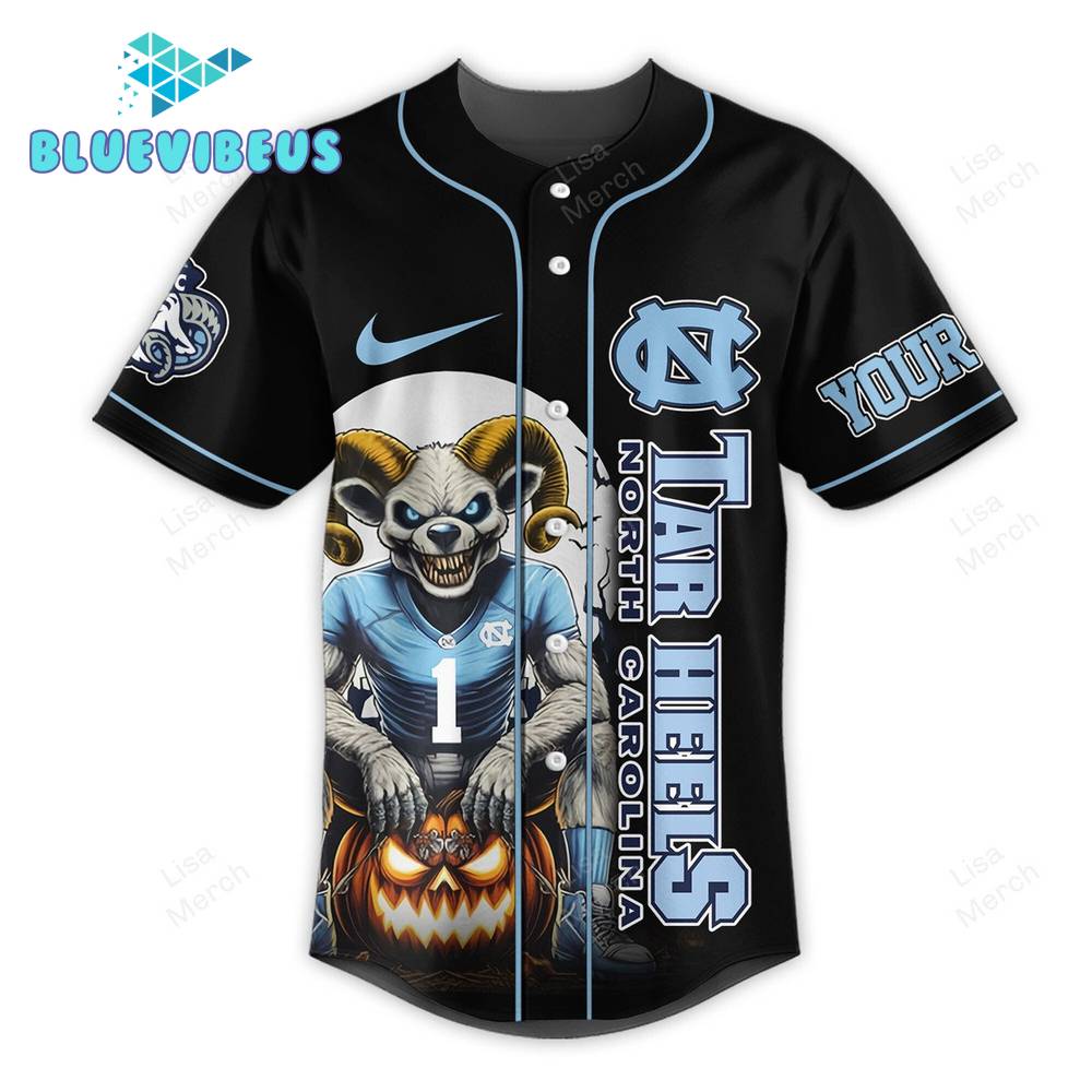 North Carolina Tar Heels Fear The Football Personalized Baseball Jersey