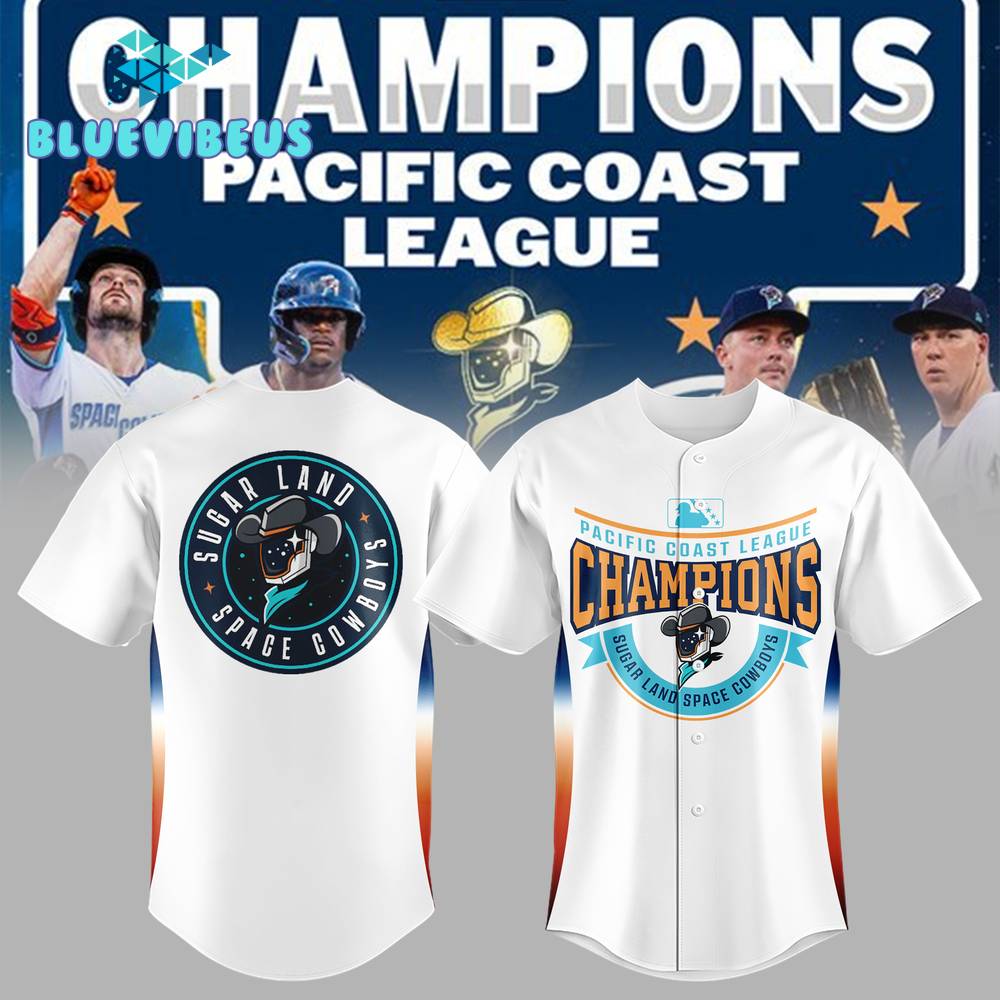 Sugar Land Space Cowboys Pacific Coast League Champions Baseball Jersey