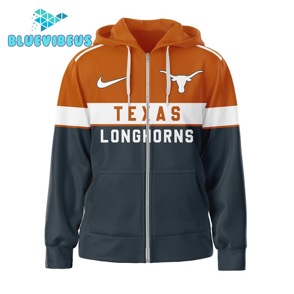 Texas Longhorns Football Hook Em Zip Hoodie