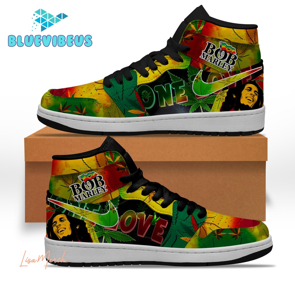 Bob Marley One Love Air Jordan 1 Sneakers