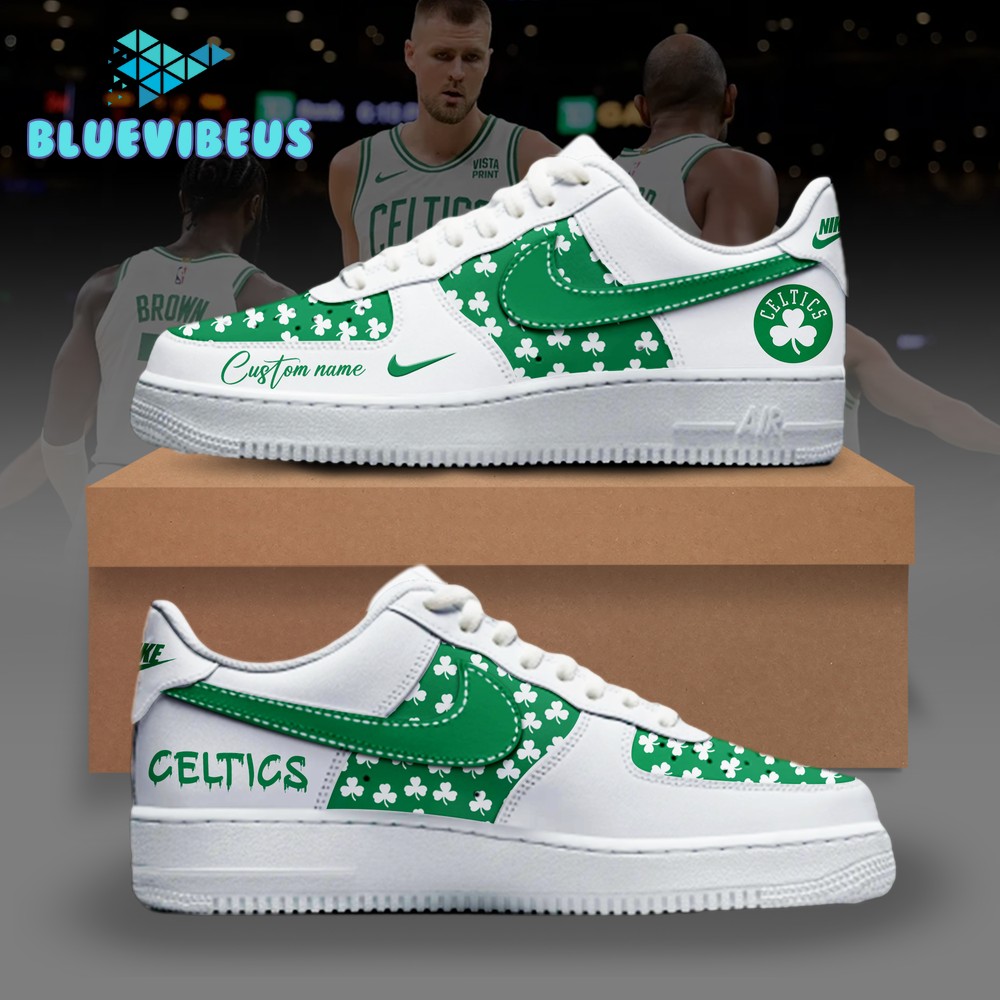 Boston Celtics NBA Team Custom Name Air Force 1