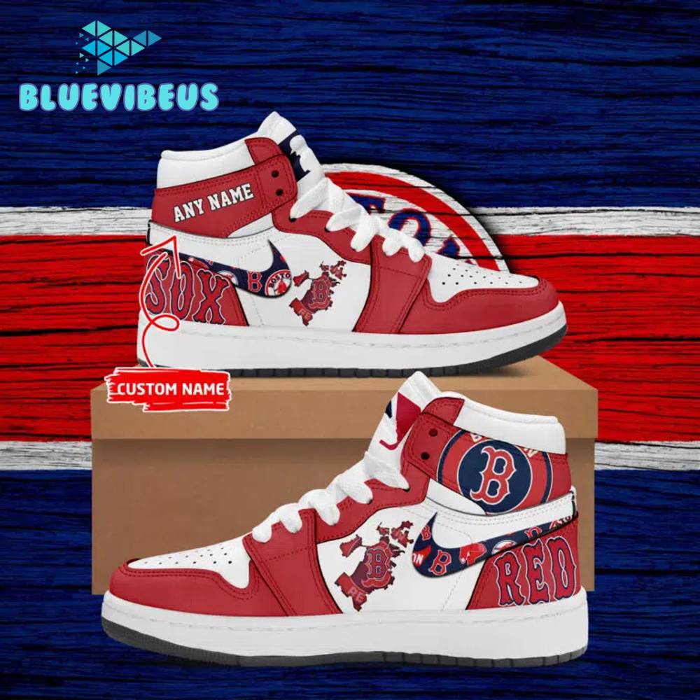 Boston Red Sox MLB Special Personalized Air Jordan 1