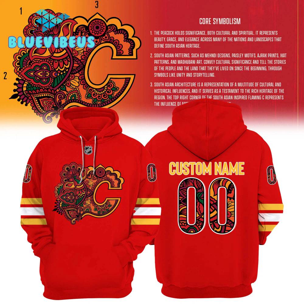 Calgary Flames NHL South Asian Celebration Hoodie