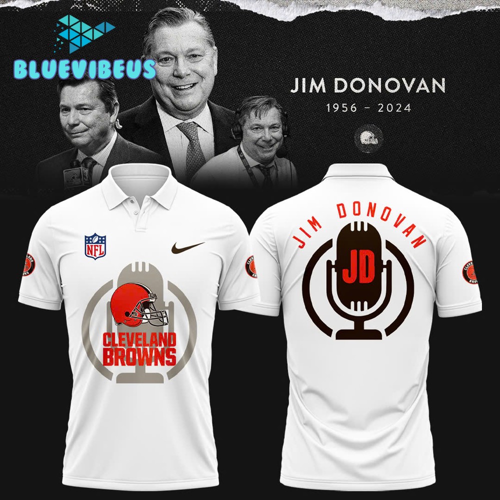 Cleveland Browns Jim Donovan Voice Special Polo Shirt