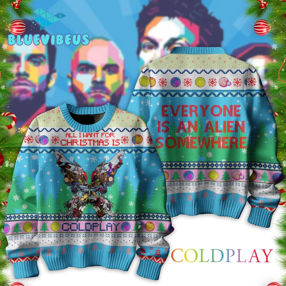 Coldplay All I Want For Christmas Ugly Sweater