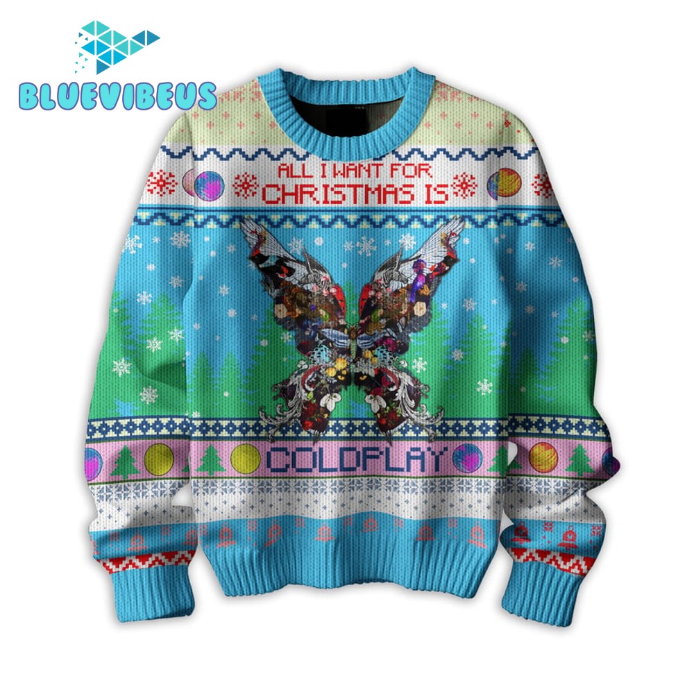 Coldplay All I Want For Christmas Ugly Sweater