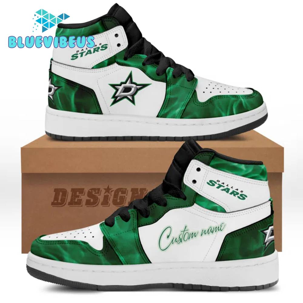 Dallas Stars NHL 2024 Special Custom Name Air Jordan 1