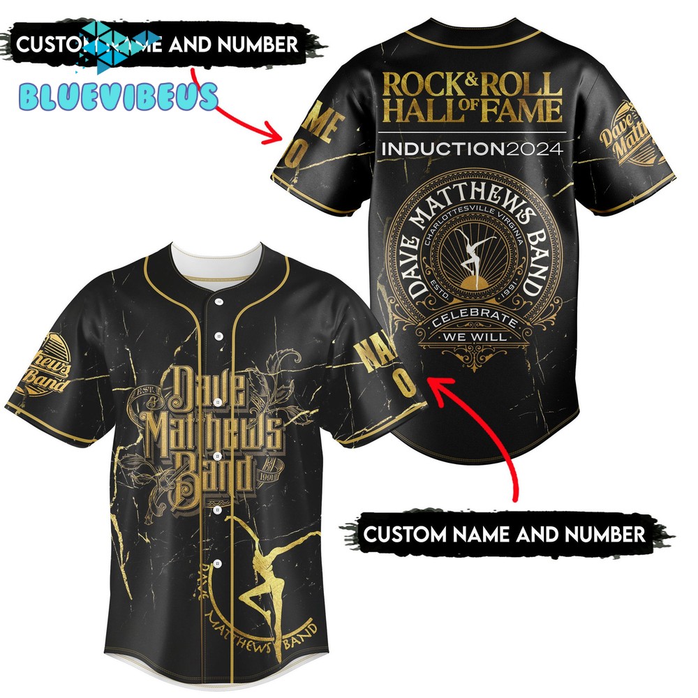 Dave Matthews Band Induction 2024 Customized Baseball Jersey