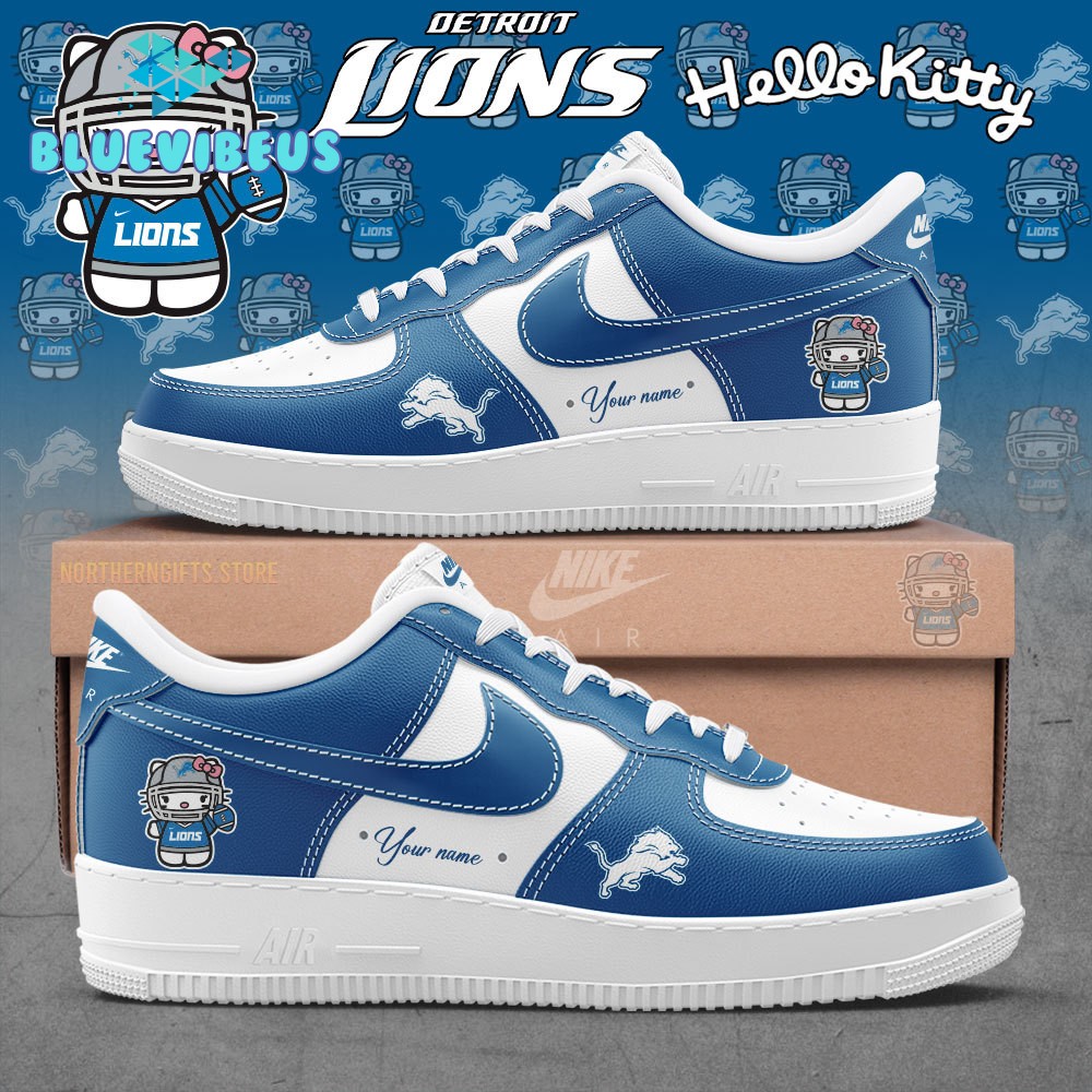 Detroit Lions x Hello Kitty Custom Name Air Force 1