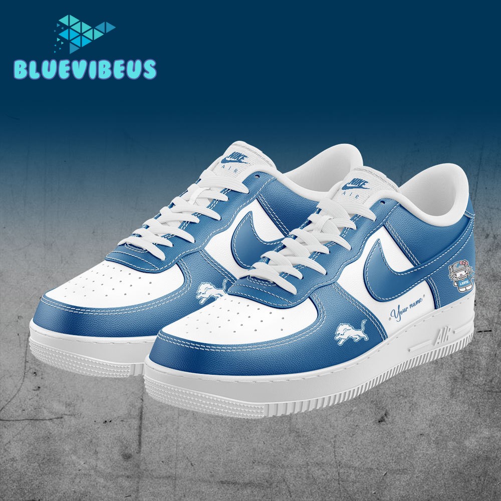 Detroit Lions x Hello Kitty Custom Name Air Force 1