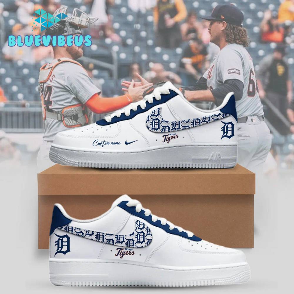 Detroit Tigers MLB Custom Name Air Force 1