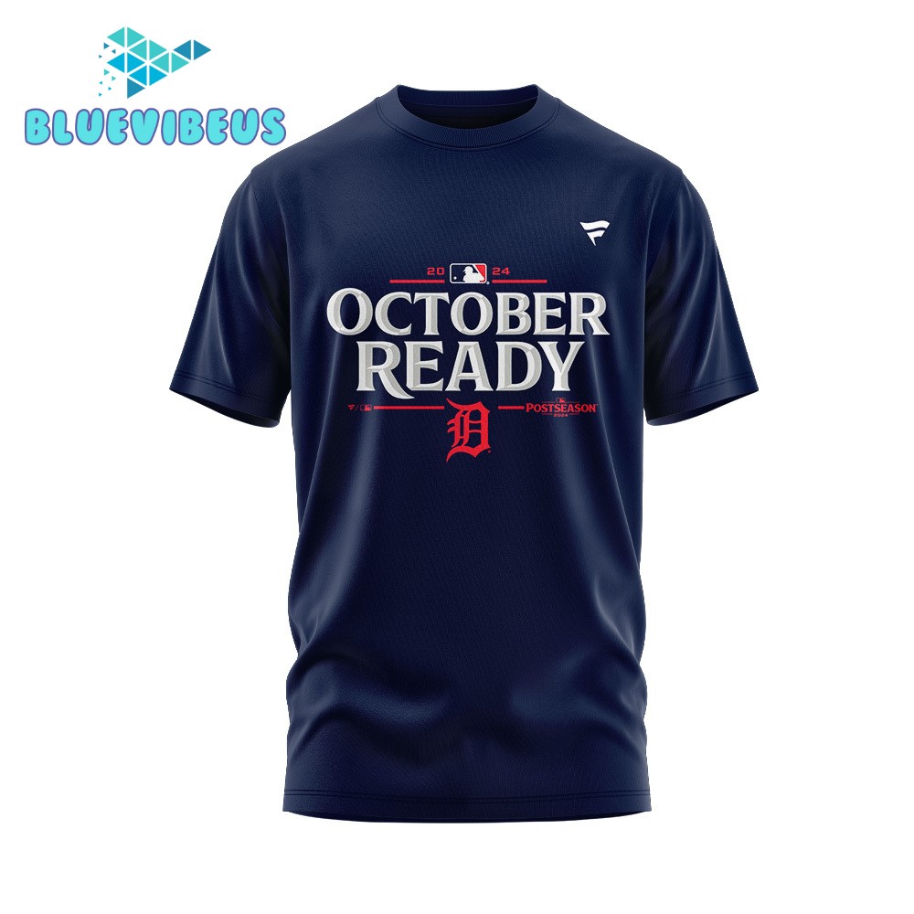 Detroit Tigers Navy 2024 MLB Postseason Detroit Roots Shirt