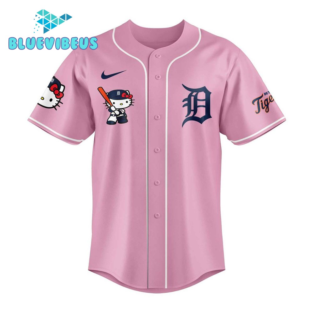 Detroit Tigers x Hello Kitty 2024 Baseball Jersey