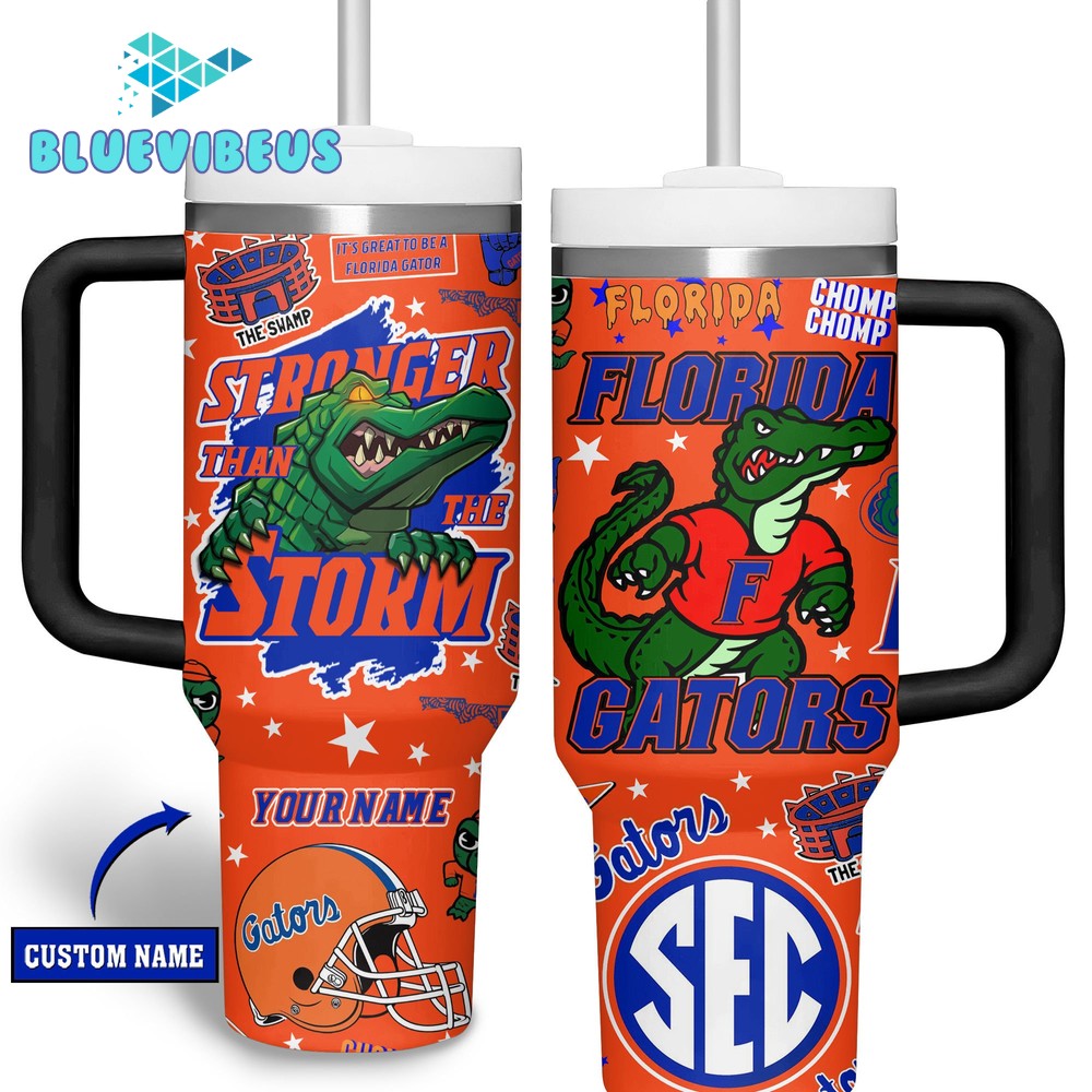 Florida Gators Stronger Than The Storm Customized Stanley Tumbler