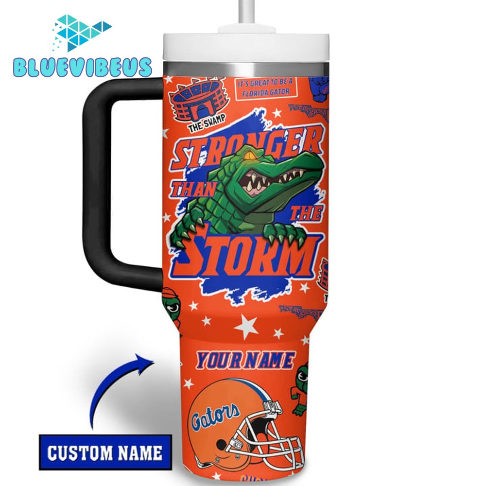 Florida Gators Stronger Than The Storm Customized Stanley Tumbler