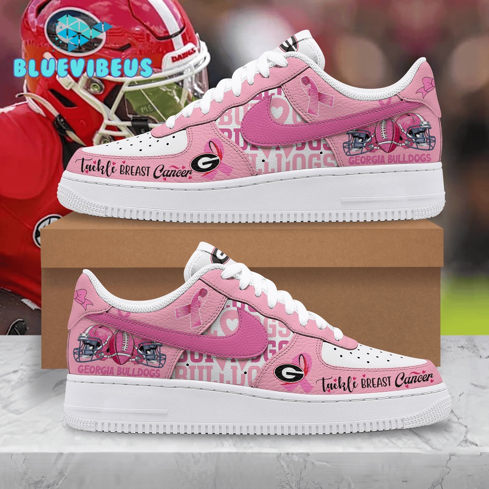 Georgia Bulldogs Tackle Breast Cancer Pink Out Air Force 1