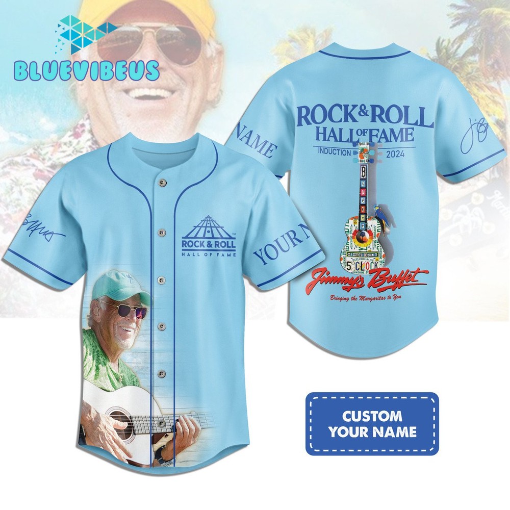 Jimmy Buffett Induction 2024 Personalized Baseball Jersey