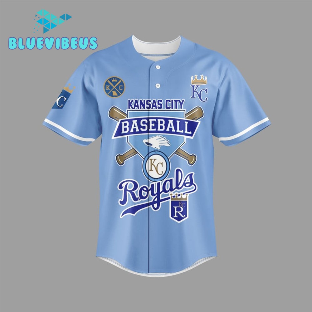 Kansas City Royals MLB Custom Name Baseball Jersey