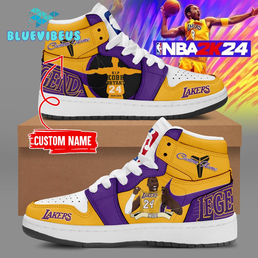 Kobe Bryant Los Angeles Lakers NBA Air Jordan 1