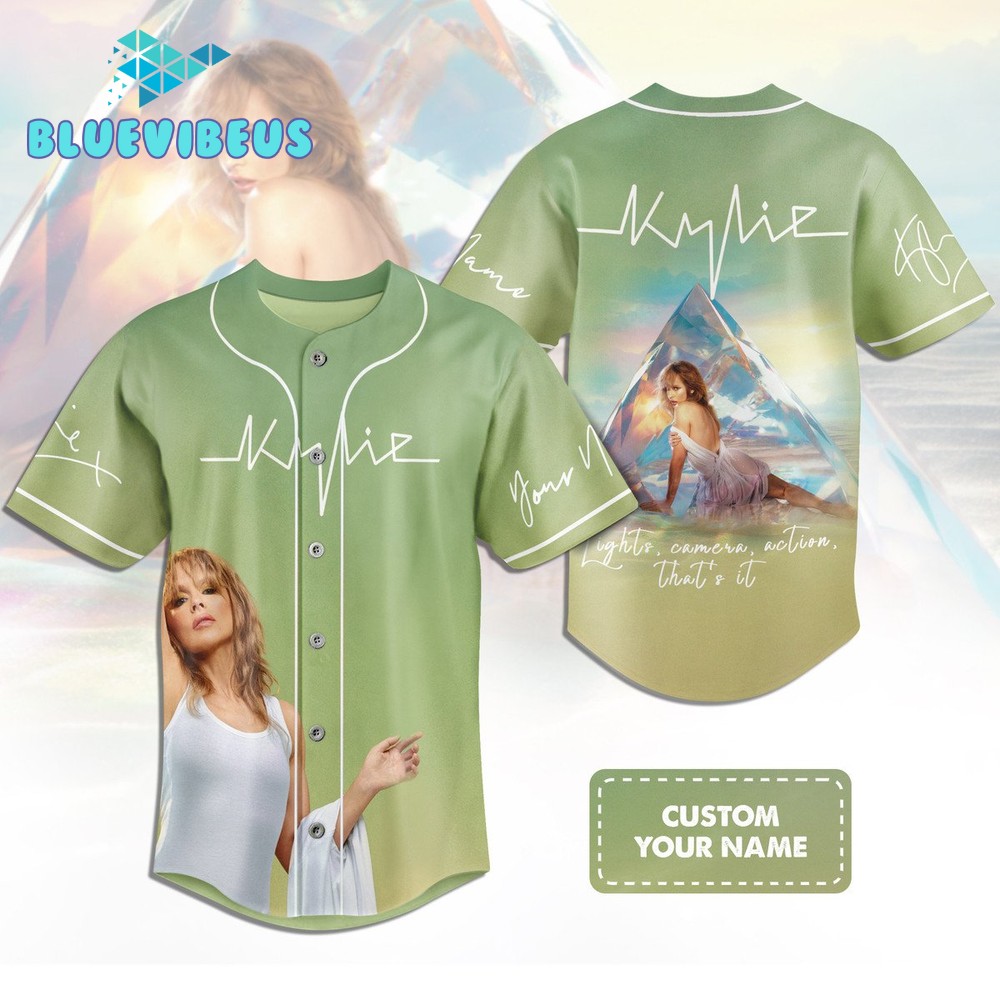 Kylie Minogue Queen Of Pop Customized Baseball Jersey