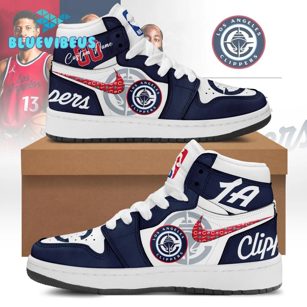 Los Angeles Clippers NBA Team Custom Name Air Jordan 1