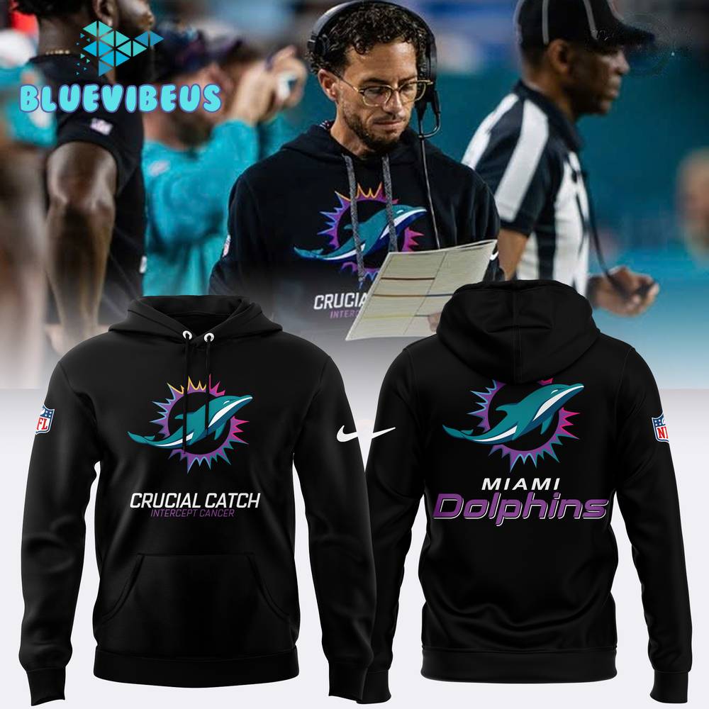 Miami Dolphins 2024 NFL Crucial Catch Hoodie