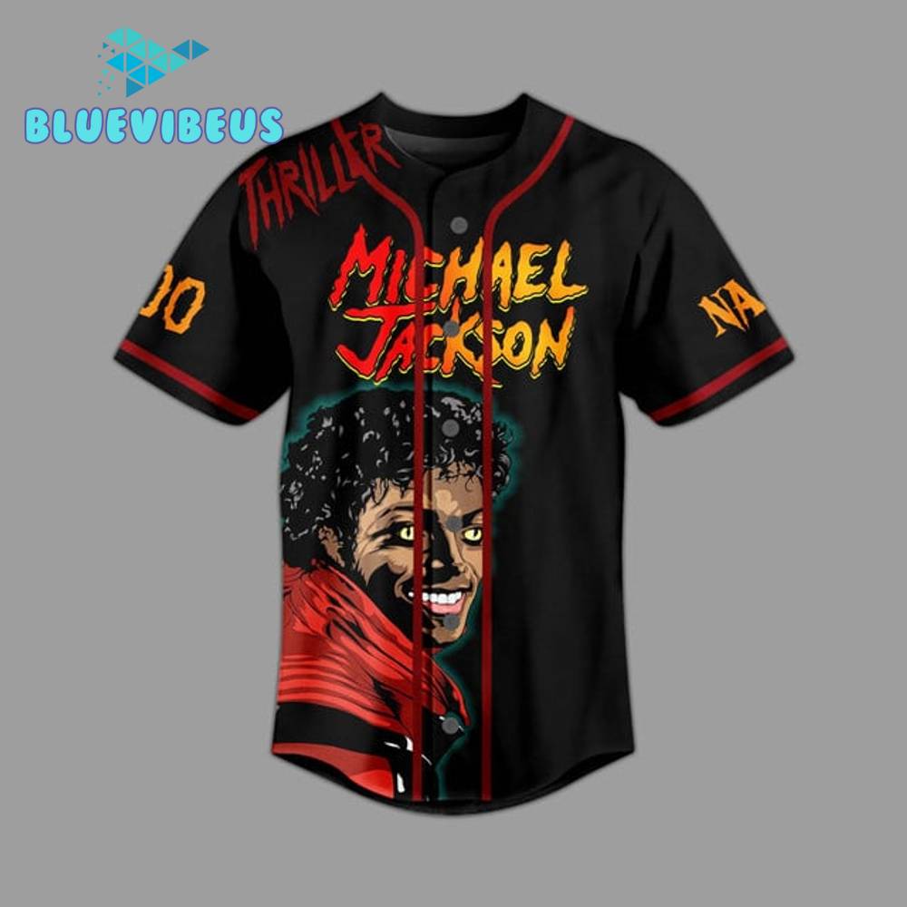 Michael Jackson That This Is Thriller Customized Baseball Jersey