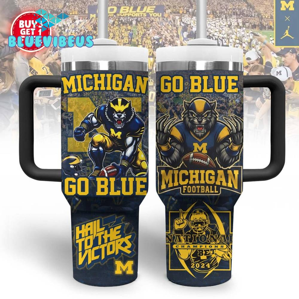 Michigan Wolverines Football Go Blue Stanley Tumbler