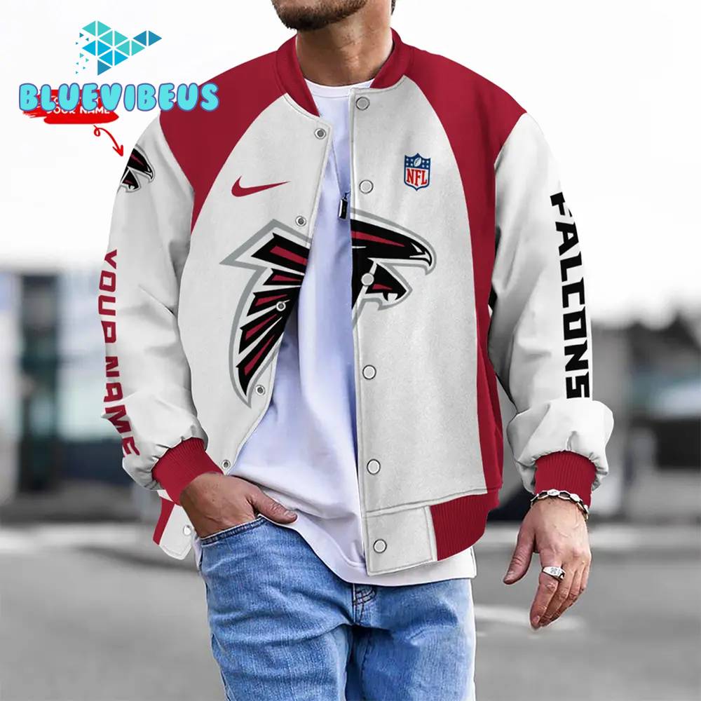 NFL Atlanta Falcons Personalized Baseball Jacket