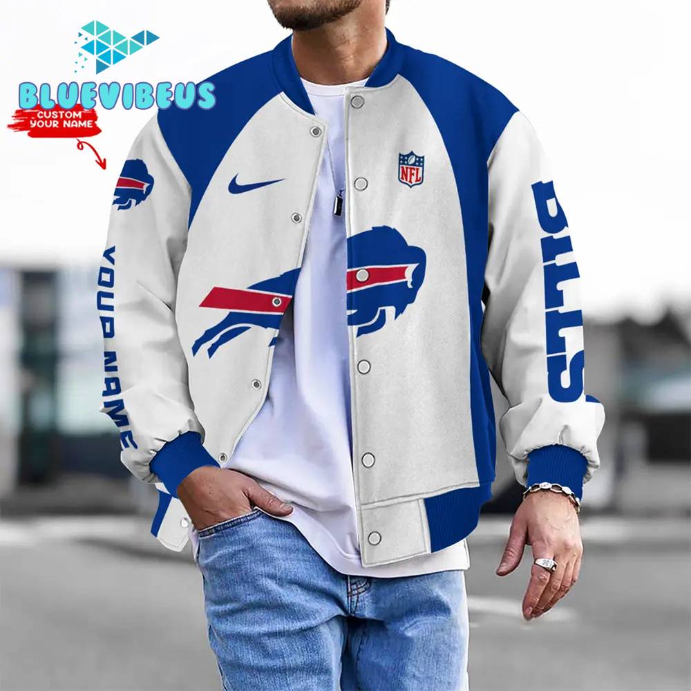 NFL Buffalo Bills Personalized Baseball Jacket