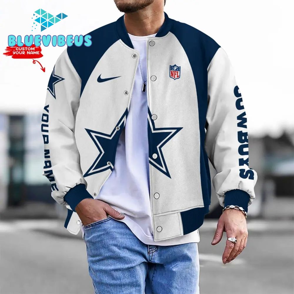 NFL Dallas Cowboys Personalized Baseball Jacket