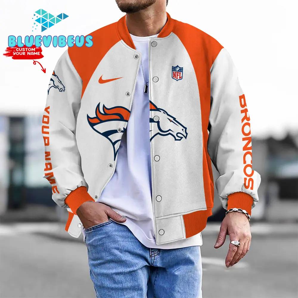 NFL Denver Broncos Personalized Baseball Jacket