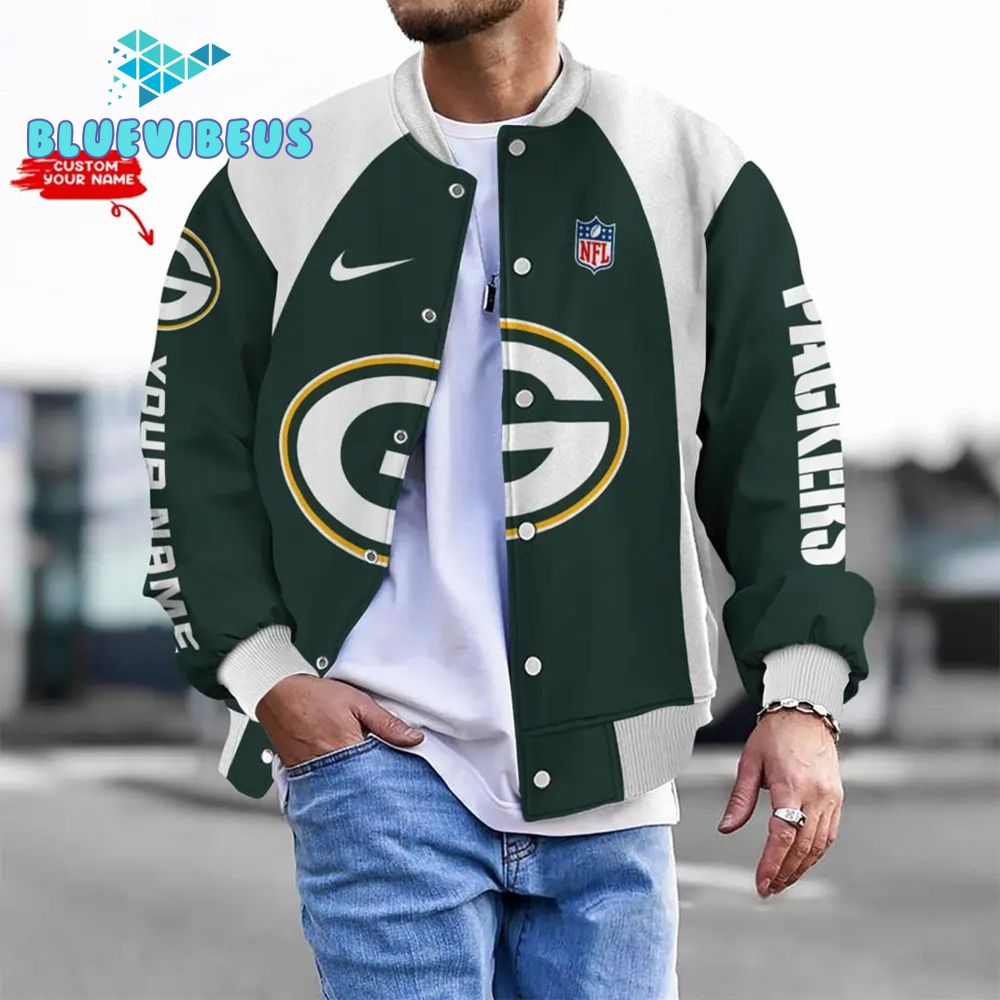 NFL Green Bay Packers Personalized Baseball Jacket