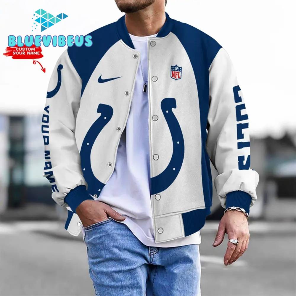 NFL Indianapolis Colts Personalized Baseball Jacket