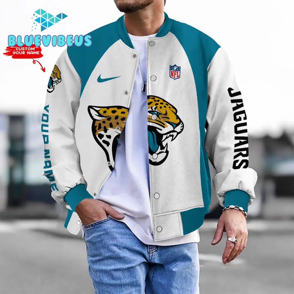 NFL Jacksonville Jaguars Personalized Baseball Jacket