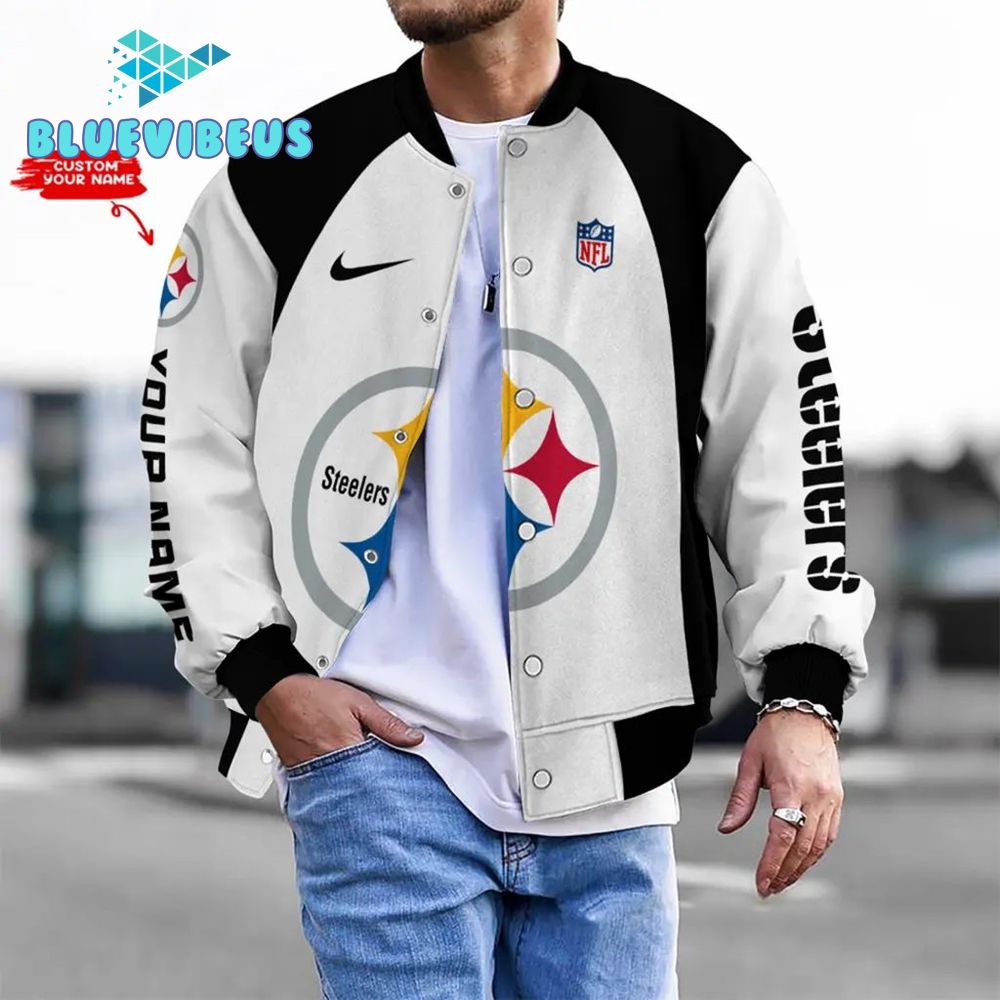 NFL Pittsburgh Steelers Personalized Baseball Jacket