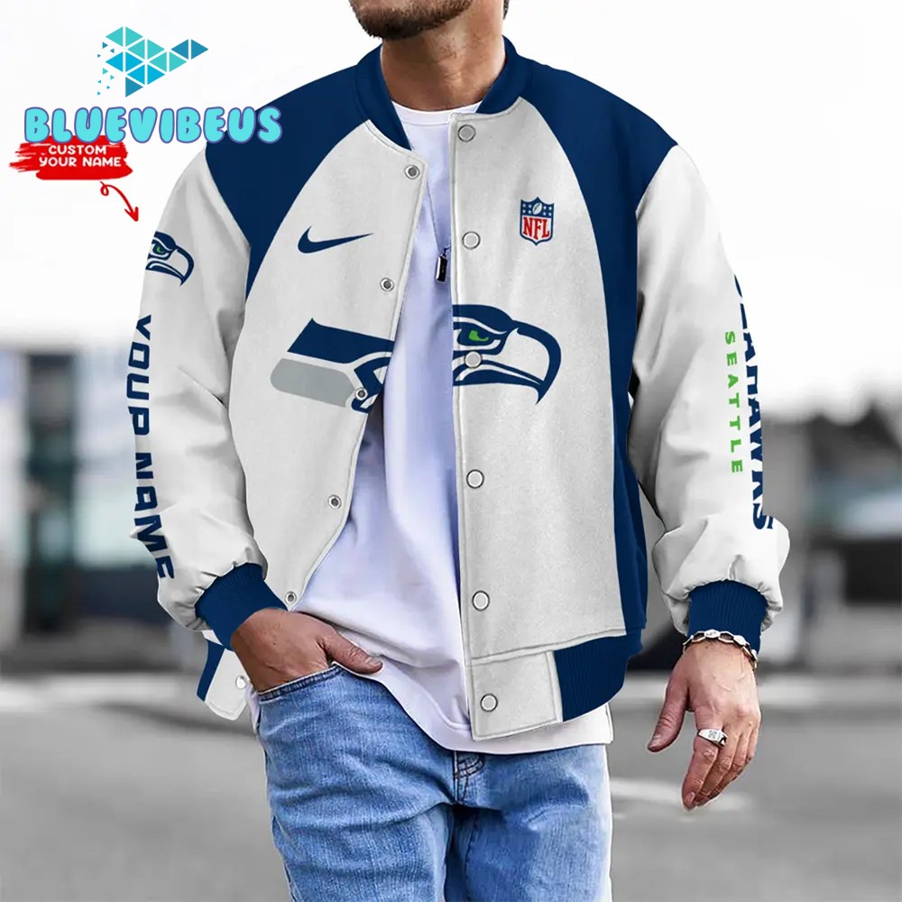 Washington Commanders NFL Custom Name Baseball Jacket