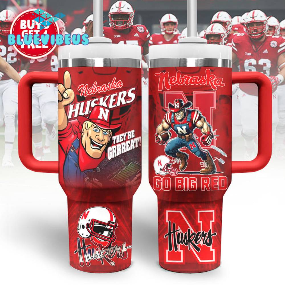 Nebraska Cornhuskers Football Go Big Red Stanley Tumbler