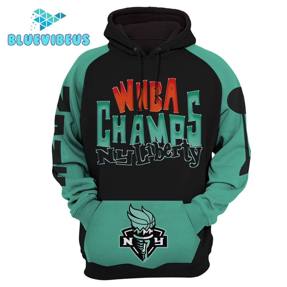 New York Liberty 2024 WNBA Finals Champions Premium Pullover Hoodie