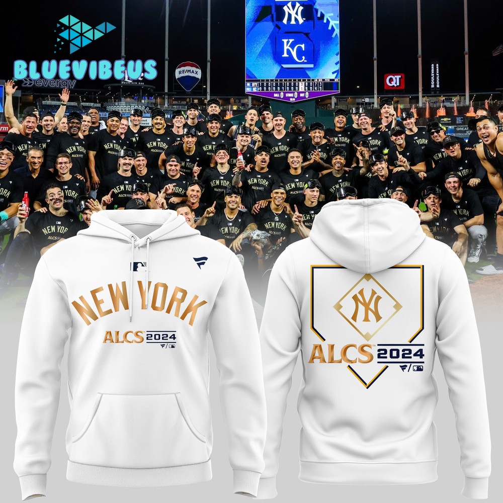 New York Yankees ALCS White Hoodie 2024