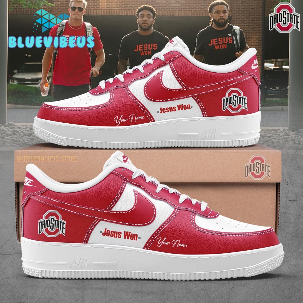 Ohio State FOLLOW JESUS Custom Name 2024 Air Force 1