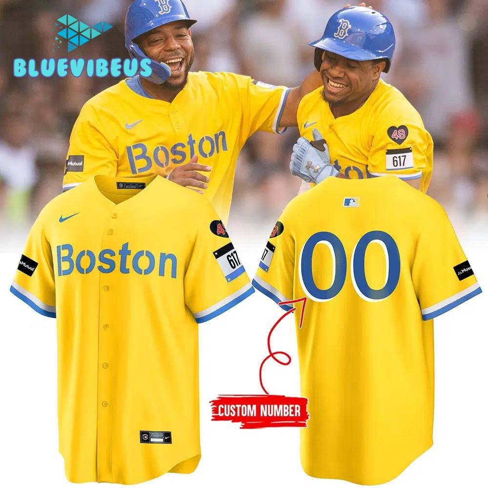 Red Sox City Connect Custom Name Baseball Jersey