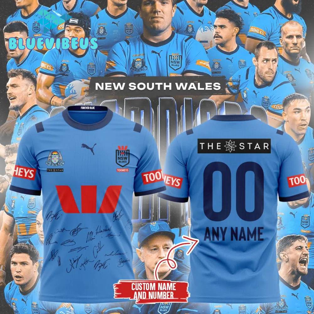 South Wales State Origin Custom Name Shirt