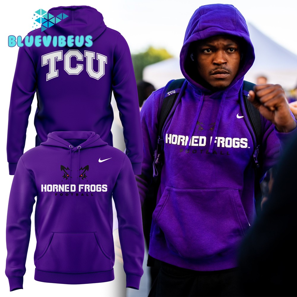 TCU Horned Frogs Football Purple Hoodie