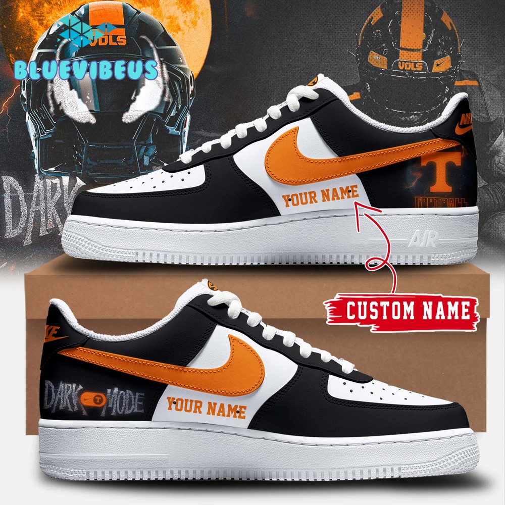 Tennessee Football Venom Dark Mode Vols Personalized Air Force 1