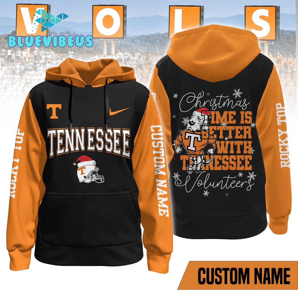 Tennessee Volunteers Football Christmas Time Is Better Hoodie